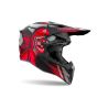 Casque moto cross AirohWraaap Cyber - Rouge