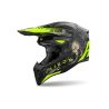 Casque moto cross AirohWraaap Darkness - Noir Jaune