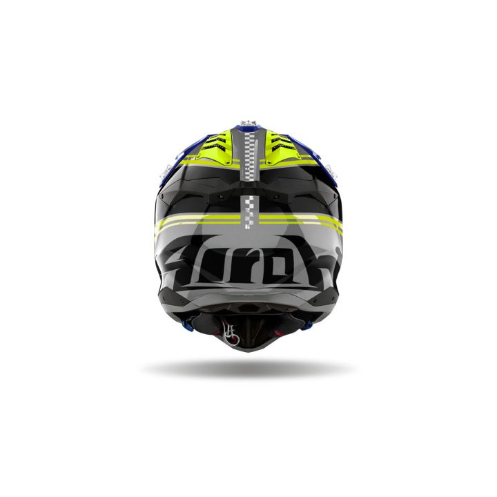 Casque moto cross AirohAviator 3 Hima - Bleu