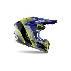 Casque moto cross AirohAviator 3 Hima - Bleu 2