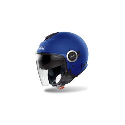 Casque moto jet AirohHelyos Color - Bleu