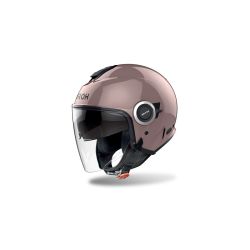 Casque moto jet AirohHelyos Color - Rose