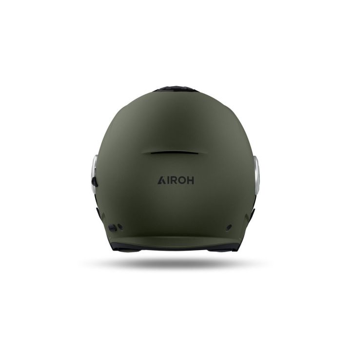 Casque moto jet AirohHelyos Color - Vert