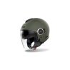 Casque moto jet AirohHelyos Color - Vert