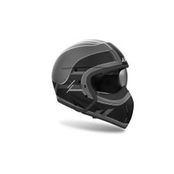 Casque moto modulable AirohJ 110 Raster - Noir Gris 2