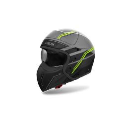 Casque moto modulable AirohJ 110 Slim - Jaune