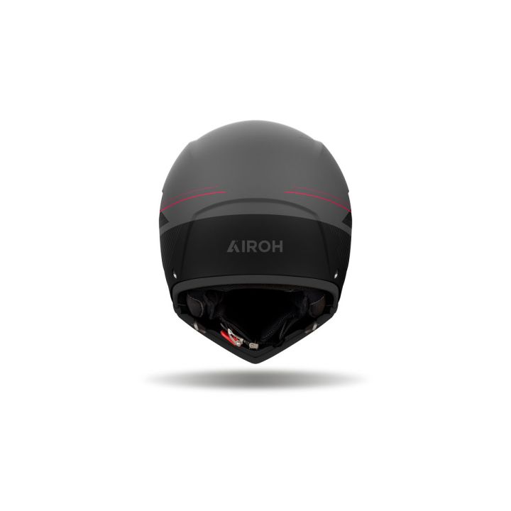 Casque moto modulable AirohJ 110 Slim - Rouge