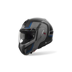 Casque moto modulable AirohMathisse II Genius - Bleu