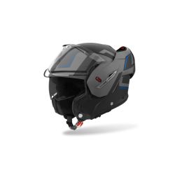 Casque moto modulable AirohMathisse II Genius - Bleu 2