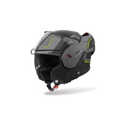Casque moto modulable AirohMathisse II Genius - Jaune 2