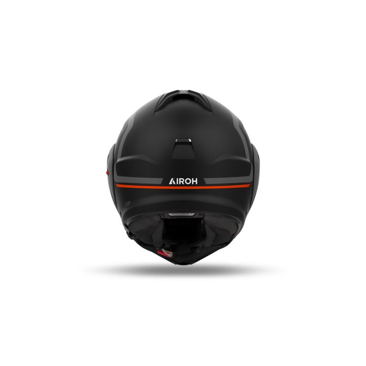 Casque moto modulable AirohMathisse II Genius - Orange