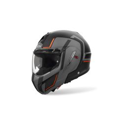 Casque moto modulable AirohMathisse II Genius - Orange