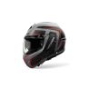 Casque moto modulable AirohMathisse II Magnet - Gris Noir rouge