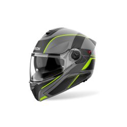 Casque moto modulable AirohSpecktre Leaf - Jaune