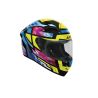 Casque moto Airoh 2026 Connor Stellar- Jaune Bleu Rouge