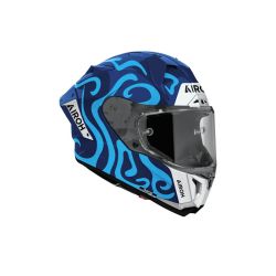 Casque moto Airoh 2026 GP 800 Swain - Bleu Blanc 2