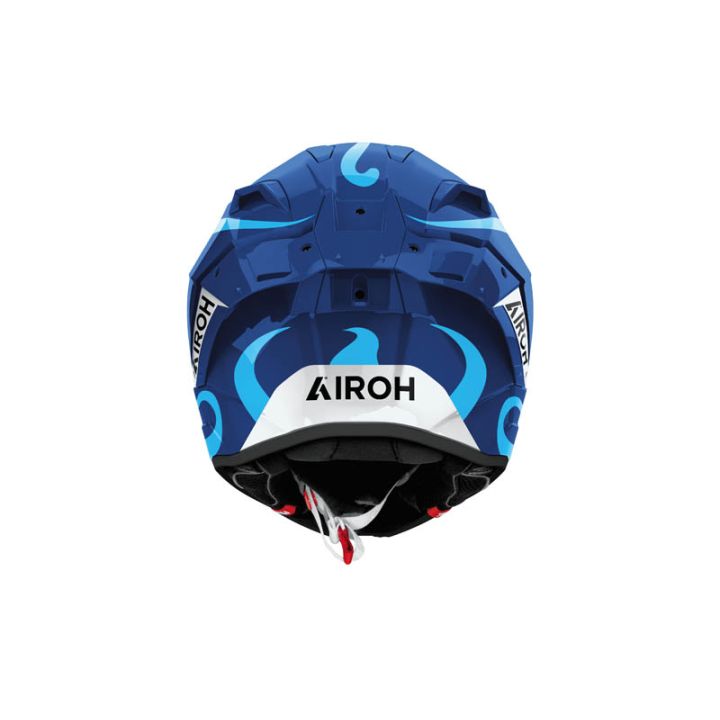 Casque moto Airoh 2026 GP 800 Swain - Bleu Blanc