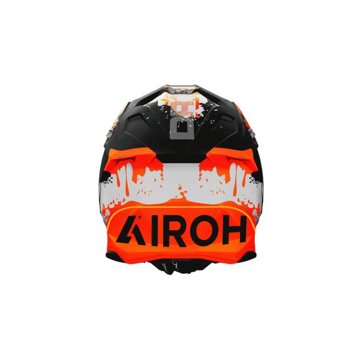 Casque moto cross Airoh 2026 Twist 3 Dirt - Noir Orange Blanc