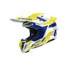 Casque moto cross Airoh 2026 Twist 3 Dynasty - Bleu Jaune