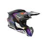 Casque moto cross Airoh 2026 Twist 3 Hustle - Gris Violet Orange