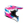 Casque moto cross Airoh 2026 WraaapVision - Rose