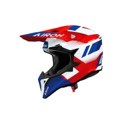 Casque moto cross Airoh 2026 WraaapVision - Rouge