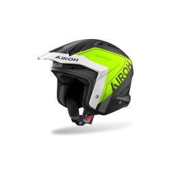 Casque moto jet AirohTRR II Hunt - Jaune