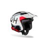 Casque moto jet AirohTRR II Hunt - Bleu Rouge