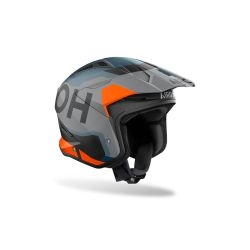 Casque moto jet AirohTRR II Jupiter - Orange 2