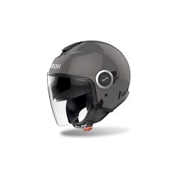 Casque moto jet AirohHelyos Color - Gris Foncé
