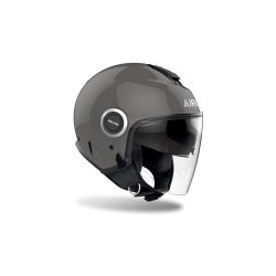 Casque moto jet AirohHelyos Color - Gris Foncé 2