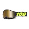 Masque moto 100% Accuri 2 Fairbanks - Ecran iridium Or