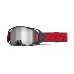 Masque moto 100% Armatic Turo - Ecran iridium Argent