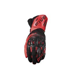 Gants moto racing Five RFX2 Evo Noir Rouge Fluo