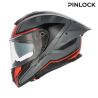 Casque moto Acerbis TARMAK-X - GRIS et ROUGE