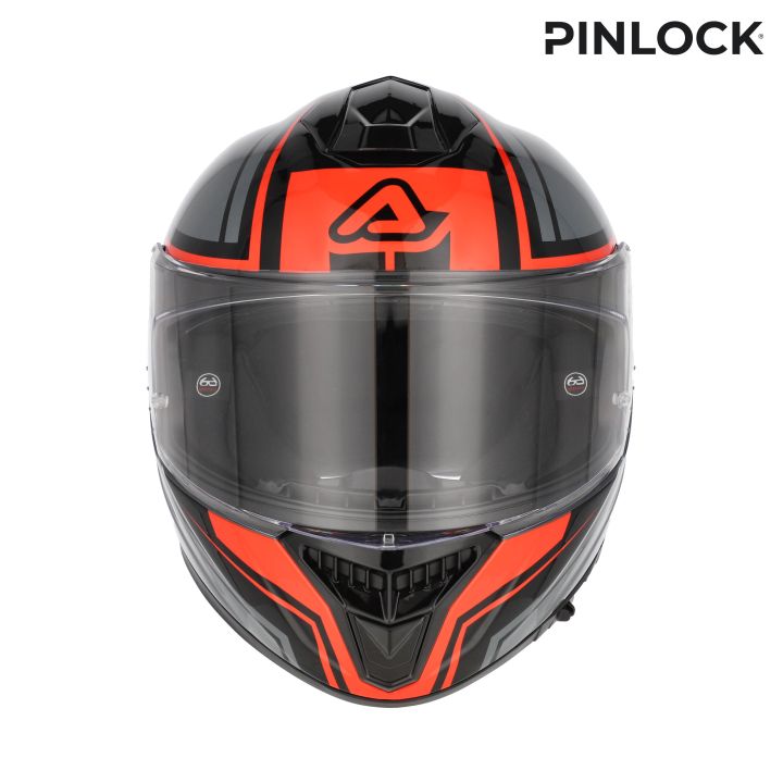 Casque moto Acerbis TARMAK-X - GRIS et ROUGE