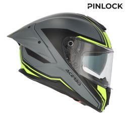 Casque moto Acerbis TARMAK-X - GRIS et JAUNE 2
