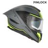 Casque moto Acerbis TARMAK-X - GRIS et JAUNE