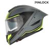 Casque moto Acerbis TARMAK-X - GRIS et JAUNE