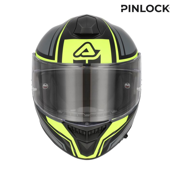 Casque moto Acerbis TARMAK-X - GRIS et JAUNE