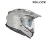 Casque moto trail Acerbis ATTACK - GRIS