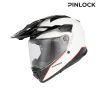 Casque moto trail Acerbis ATTACK - BLANC et NOIR