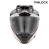 Casque moto trail Acerbis ATTACK - BLANC et NOIR