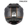 Casque moto trail Acerbis ATTACK - GRIS et ORANGE