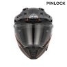 Casque moto trail Acerbis ATTACK - GRIS et ORANGE