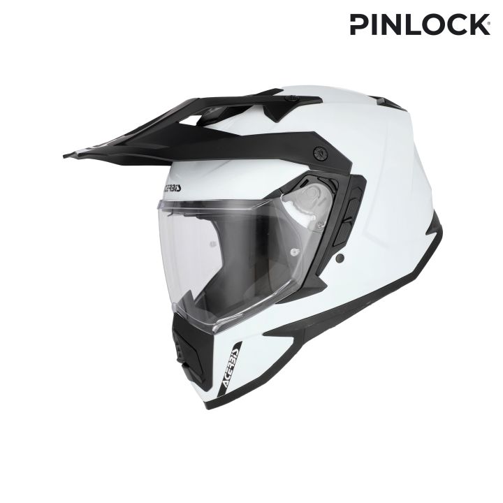 Casque moto trail Acerbis ASSAULT - BLANC