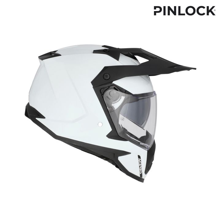 Casque moto trail Acerbis ASSAULT - BLANC
