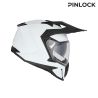 Casque moto trail Acerbis ASSAULT - BLANC