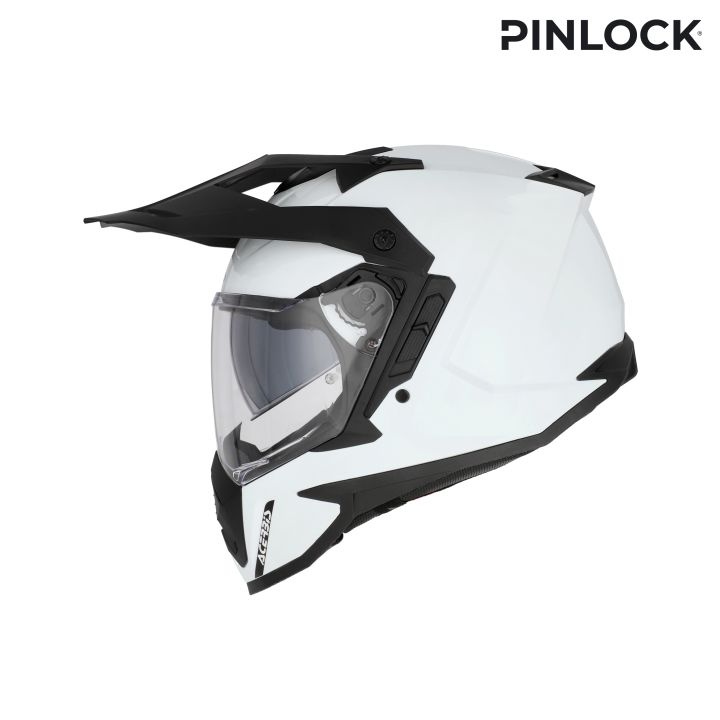 Casque moto trail Acerbis ASSAULT - BLANC