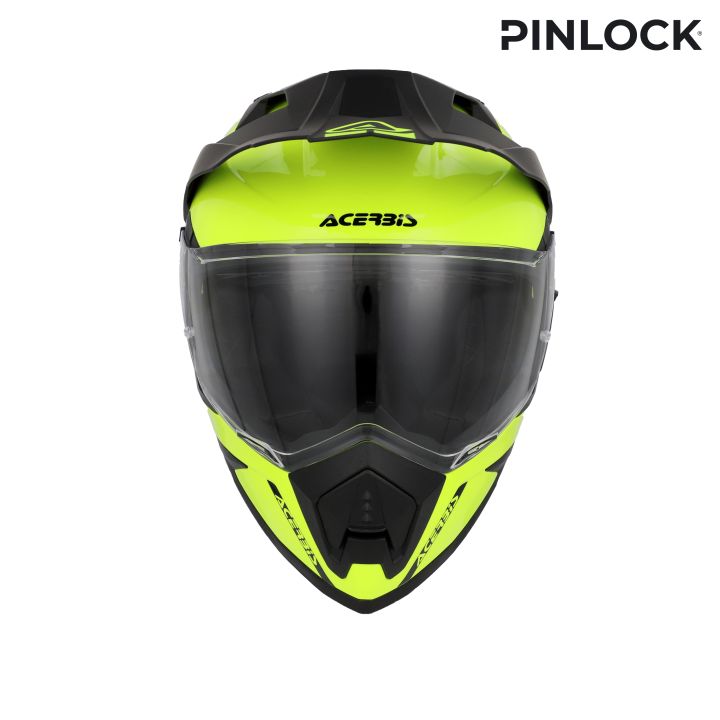 Casque moto trail Acerbis ASSAULT - JAUNE FLUO